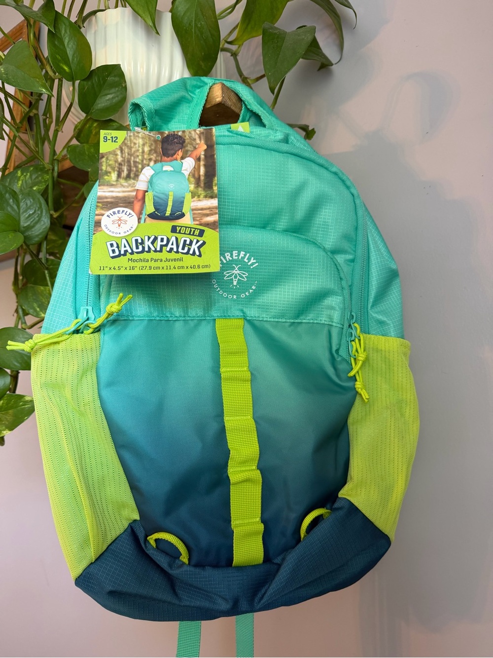 Firefly Youth Backpack - Teal & Lime Kids' Backpack